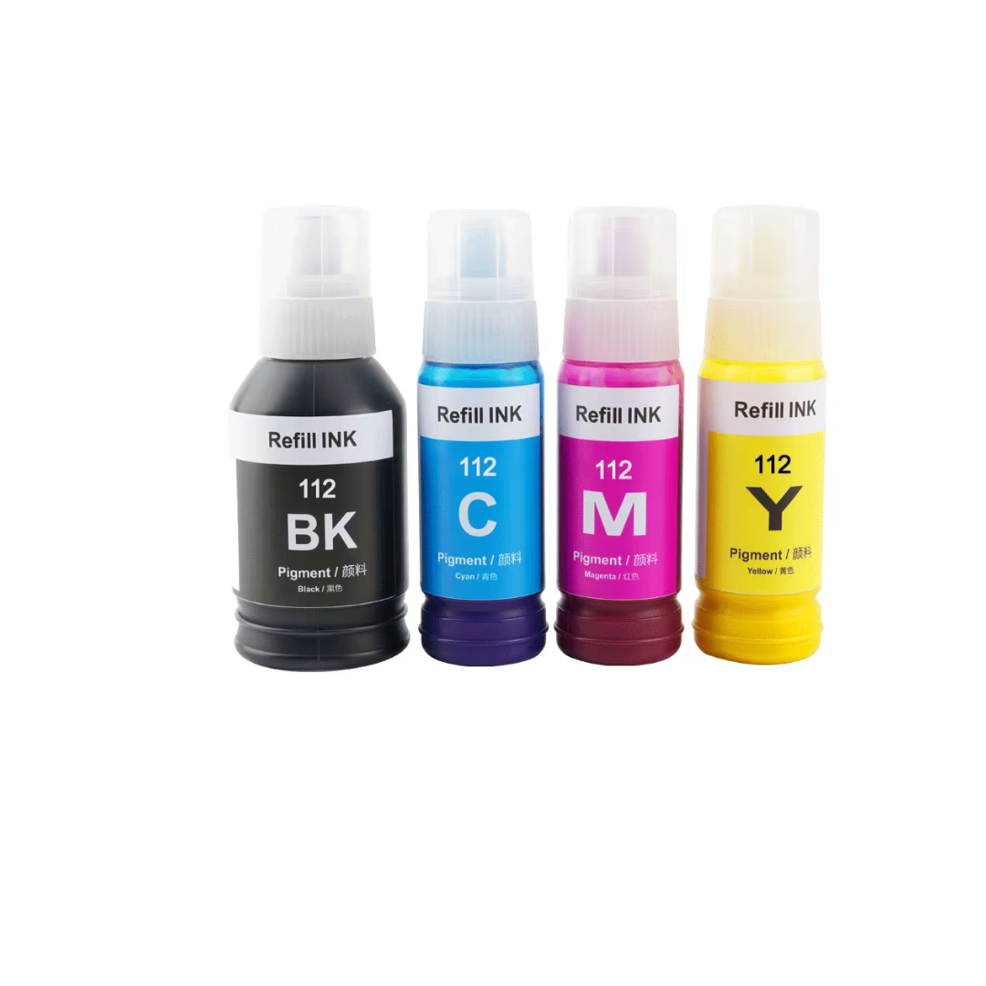 SKY 112 4-Color set Eco Tank Ink Bottles for Epson Eco Tank L6490 L15160 and L15150