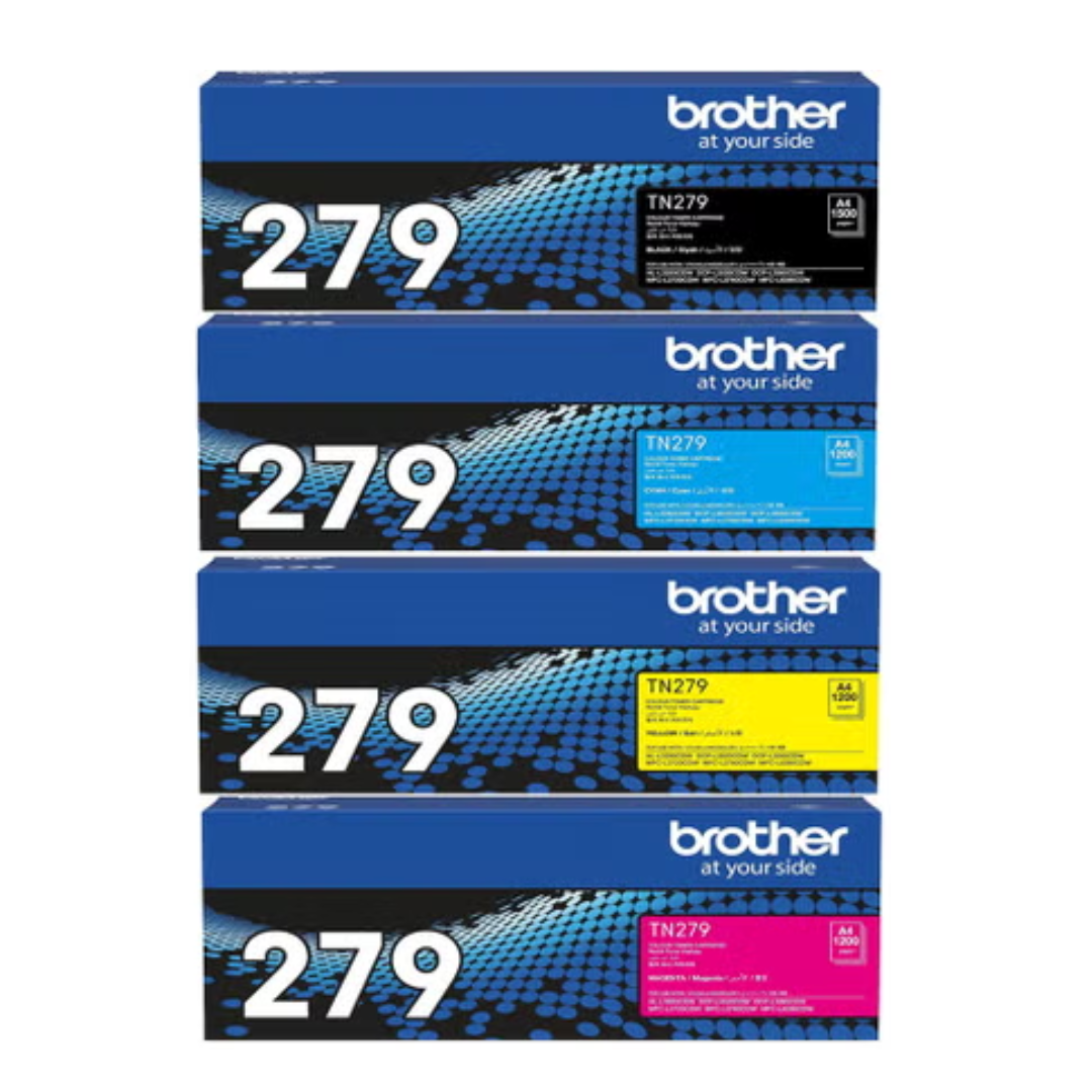 Brother TN-279 4-Color set for for HL-L3280CDW, DCP-L3520CDW, DCP-L3560CDW, MFC-L3720CDW, MFC-L3760CDW