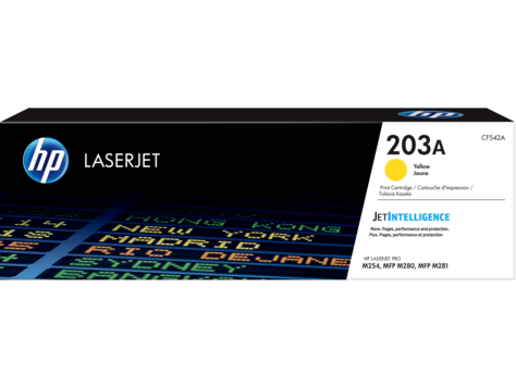 HP 203A Genuine 4-Color set Toner Cartridges for HP Colour LaserJet Pro M254, MFP M280 & M281