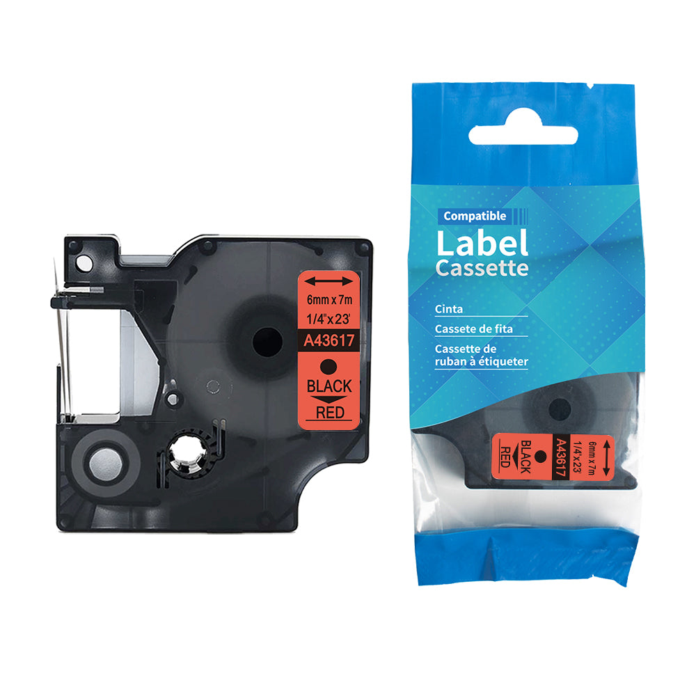 SKY 6mm x 7 meter Label Tape Cartridge for Dymo Label Printers