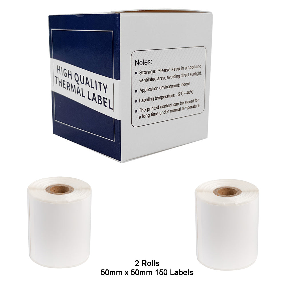 2 x Label rolls for M110/M110S/M120/M200/M220 Bluetooth Label Printers