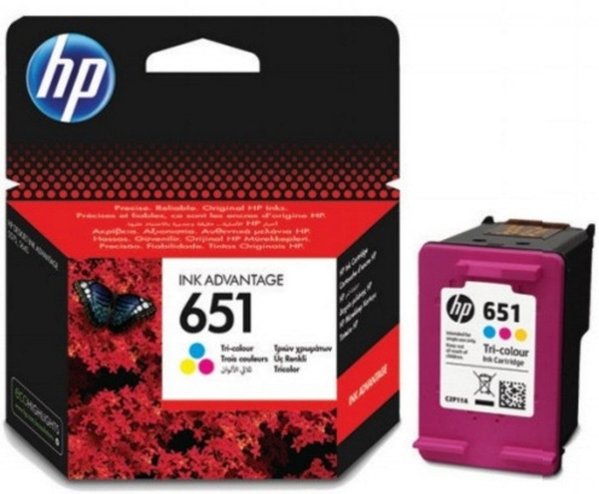 HP 651 Color Ink Cartridge C2P11AE