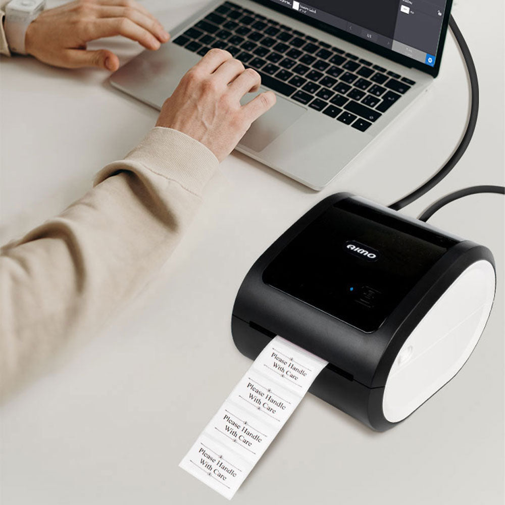 6XL Label Printer with 5 rolls of SKY 99014 Labels - 54mm x 101mm -220 labels per roll