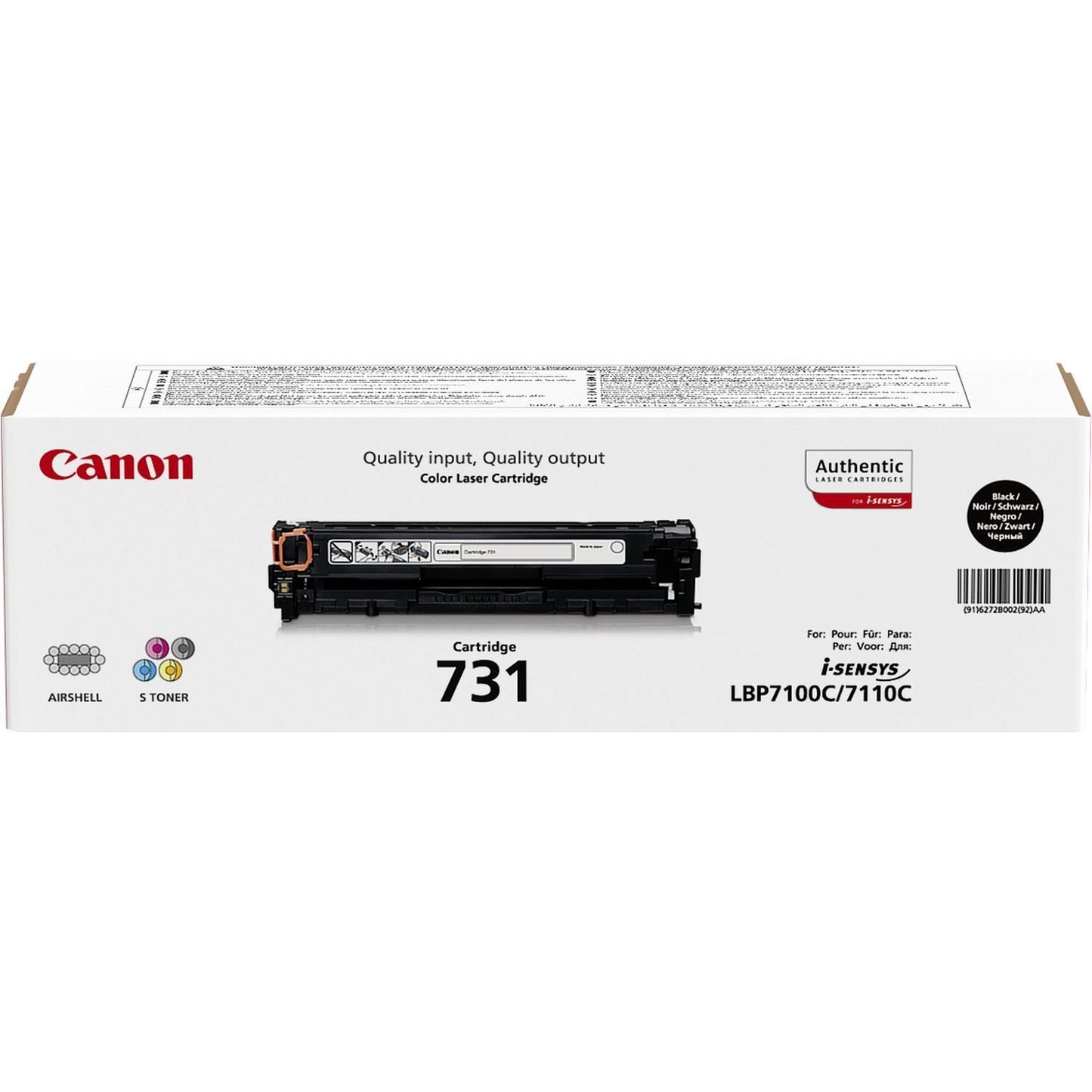 Canon 731 Toner Cartridge FOR Canon i-SENSYS MF8230Cn and MF8280Cw