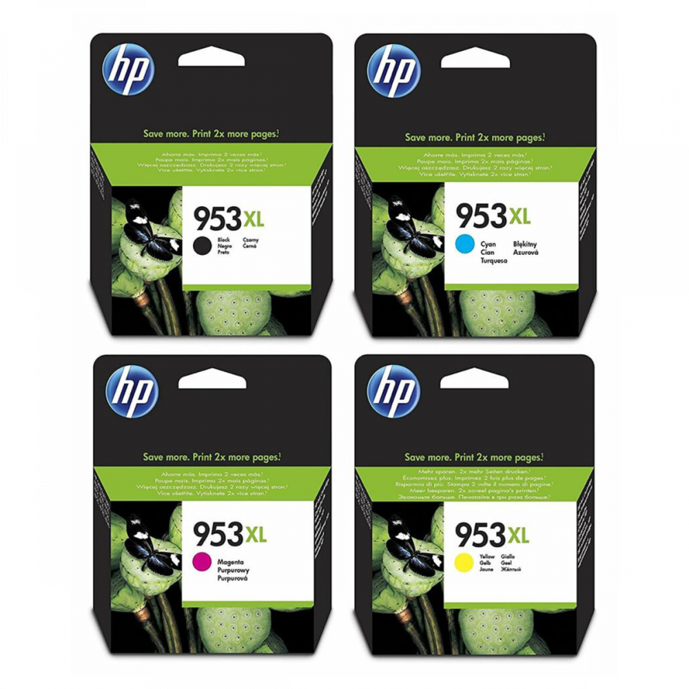 HP 953XL four color set Ink Cartridge for HP OfficeJet Pro 7740 and 8710