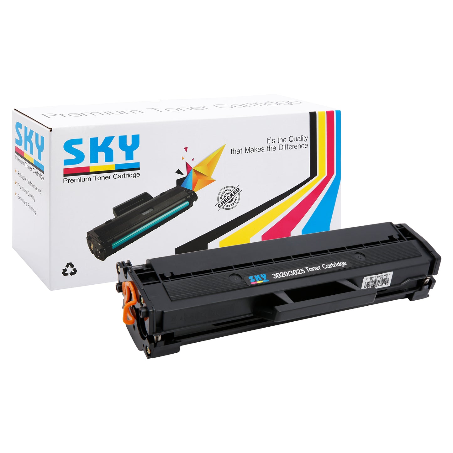 Xerox Phaser 3020 BI Black & White Laser Printer with 2 Extra SKY Toners