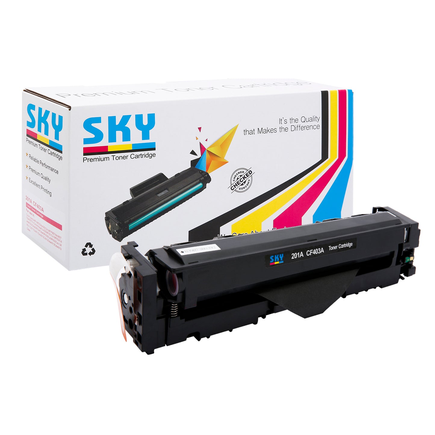 SKY 201A Magenta CF400A Black Toner Cartridge
