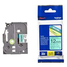 Brother TZe-731 12mm Black on Green TZe tape for P-touch Label Printers