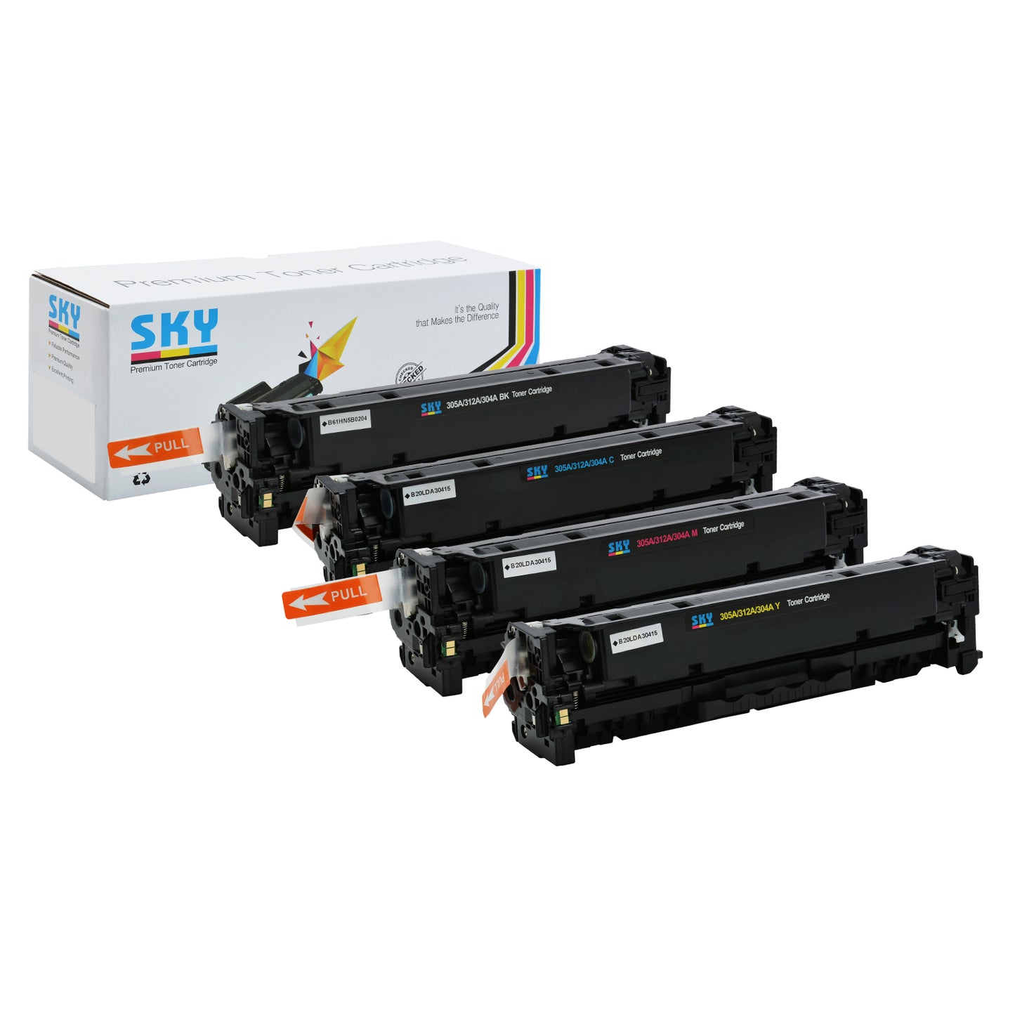 SKY 312A 4 color set Compatible Toner Cartridge for HP Color LaserJet Pro M476
