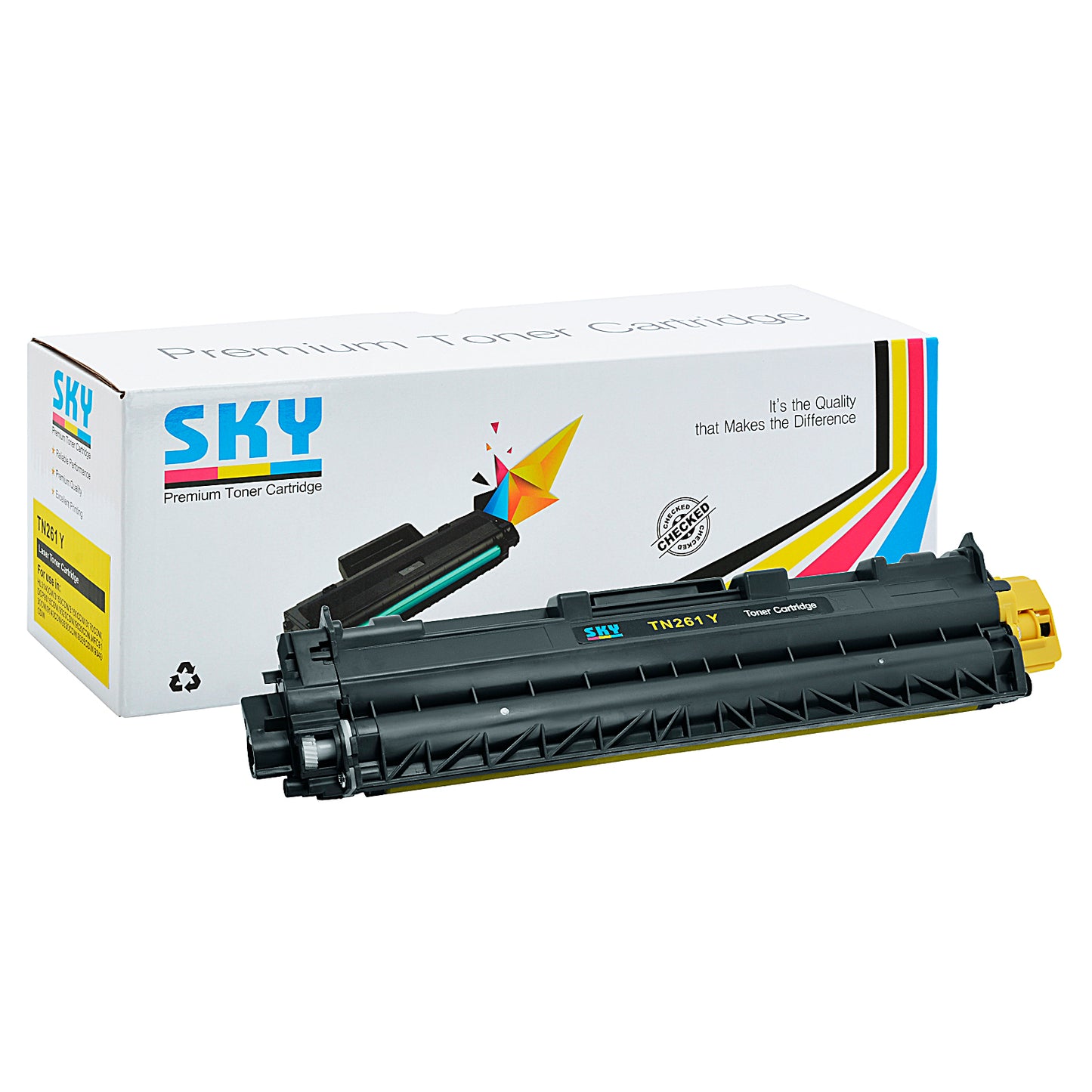 SKY TN-261 Yellow Compatible Toner Cartridge for Brother HL-3150 and MFC-9330CDW