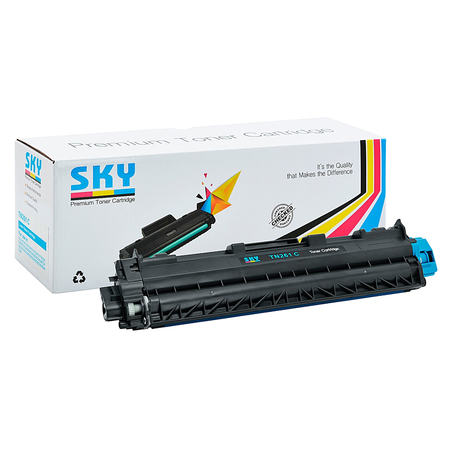 SKY TN-261 Cyan Compatible Toner Cartridge for Brother HL-3150 and MFC-9330CDW
