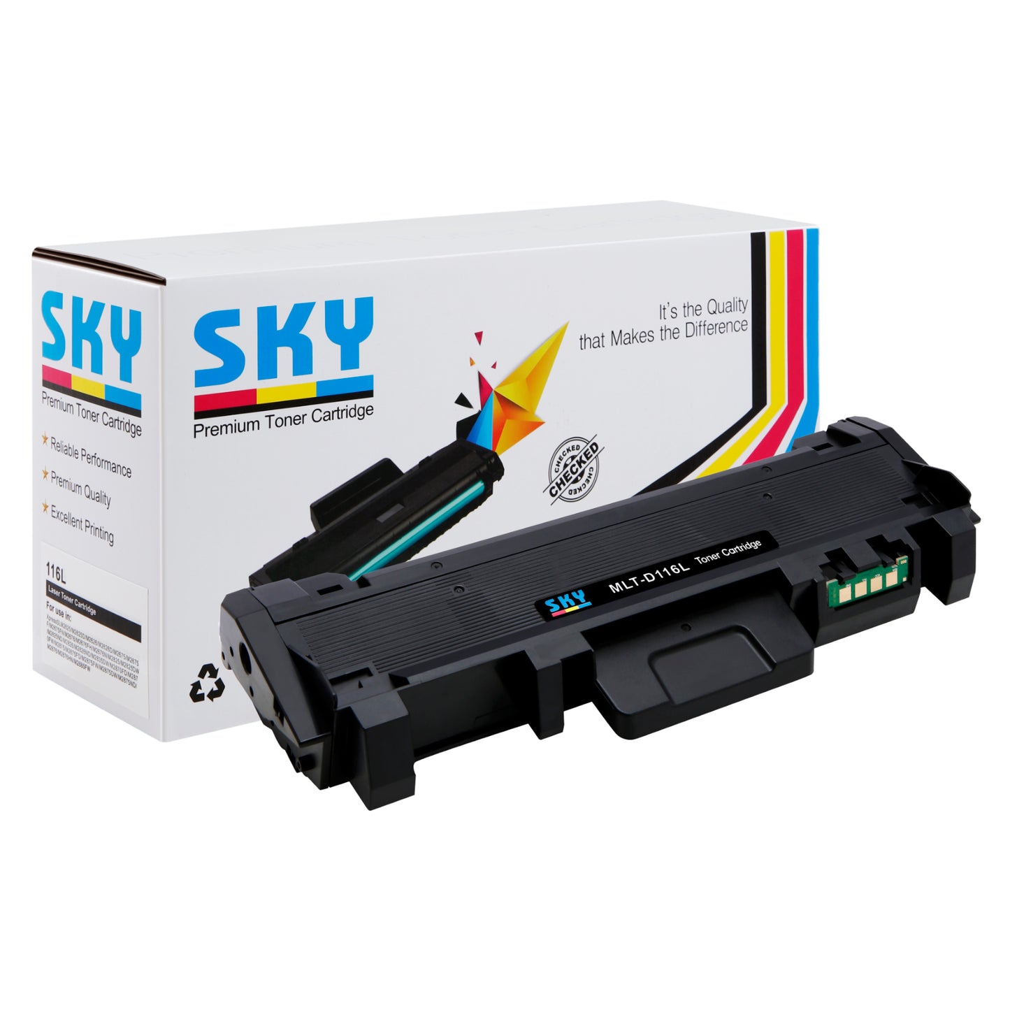 SKY 116 -L High Capacity Toner Cartridge -MLT-D116L for Samsung Xpress SL-M2675 M2676 M2875 M2876 M2885FW SL-M2625
