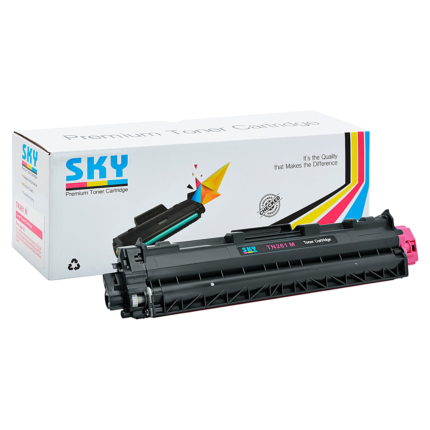 SKY TN-261 Magenta Compatible Toner Cartridge for Brother HL-3150 and MFC-9330CDW