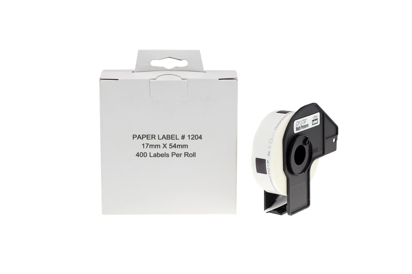 SKY DK-11204 17mm x 54mm 400 Die Cut Labels per Roll for Brother QL Series Label Printers