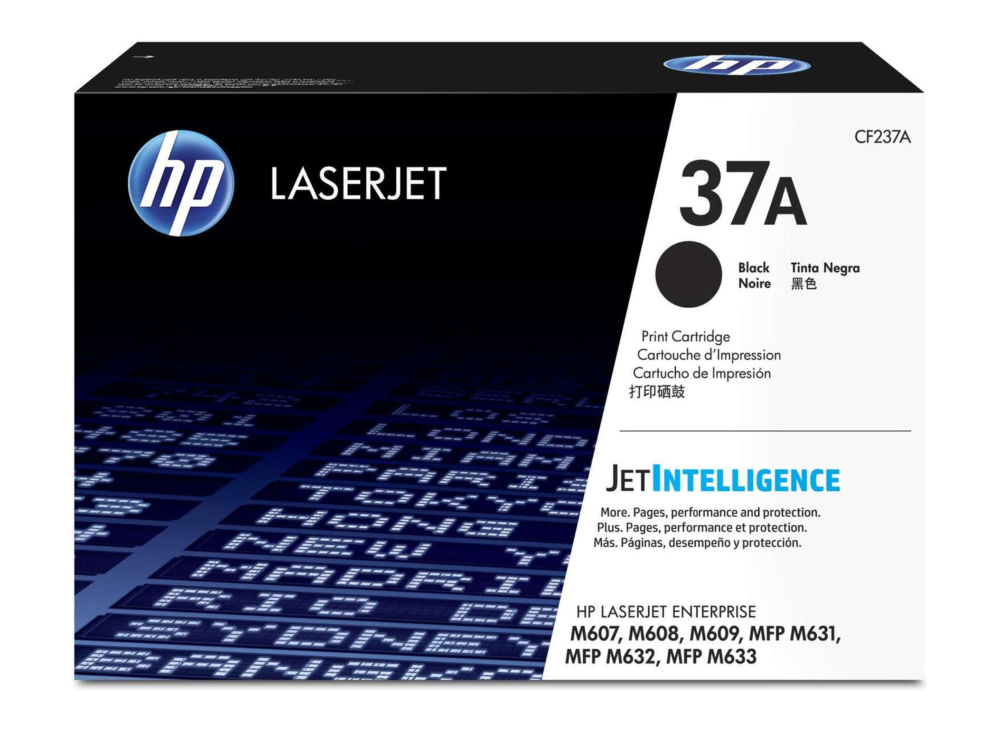 HP 37A Black LaserJet Toner Cartridge CF237A