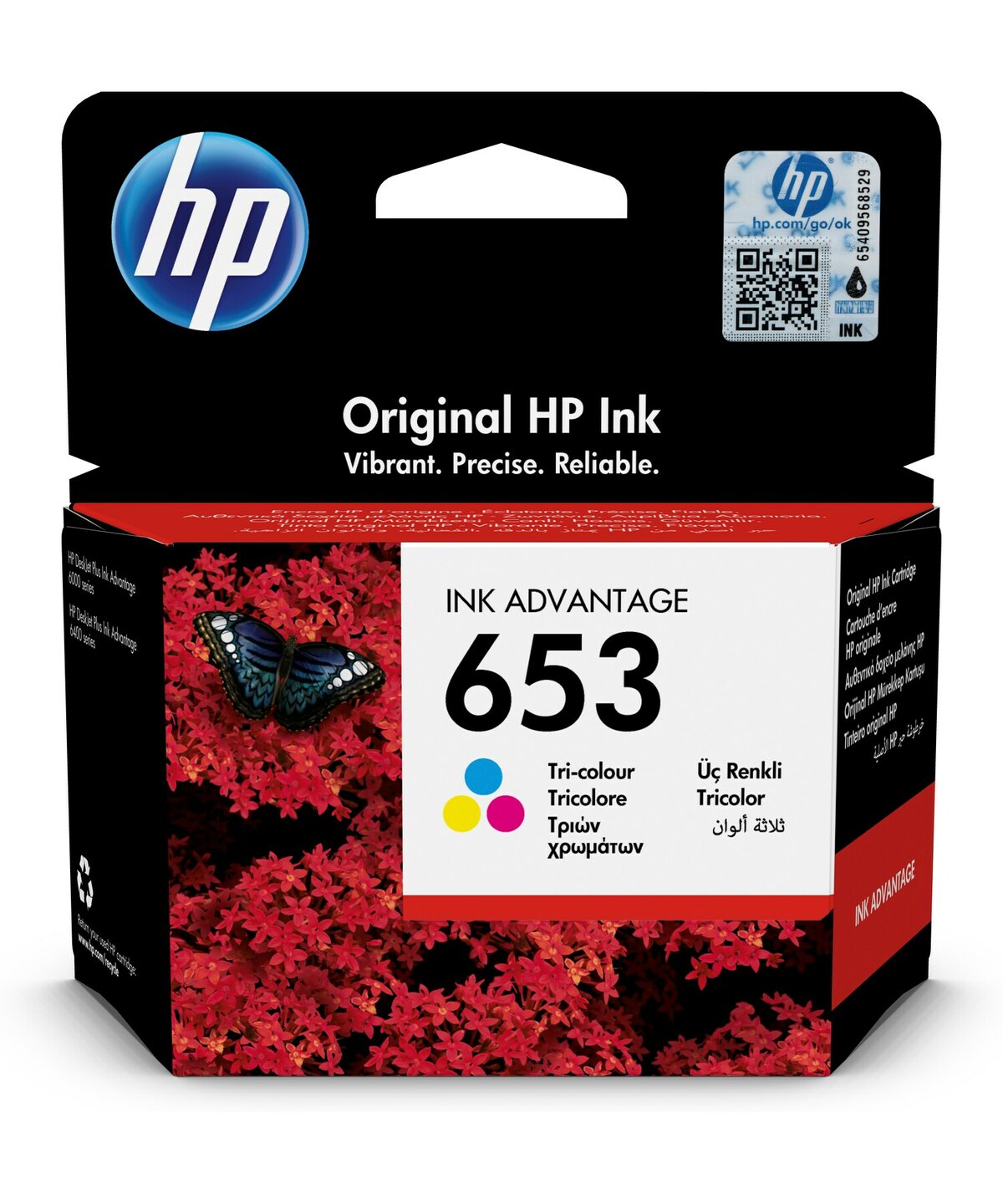HP 653 Ink Cartridge for HP Deskjet Plus Ink Advantage 4276 6075 6475