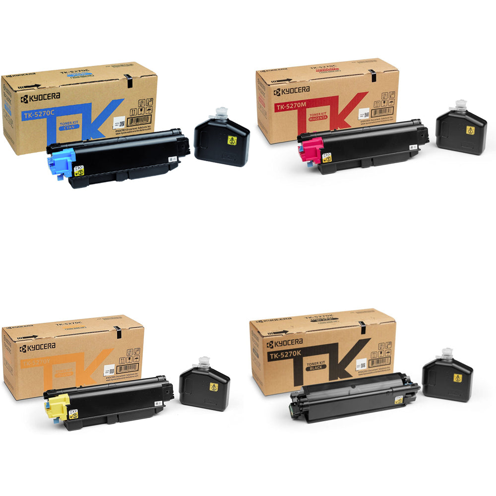 Kyocera TK-5270 Toner Cartridge Set for ECOSYS M6230cidn, M6630cidn, P6230cdn Printers