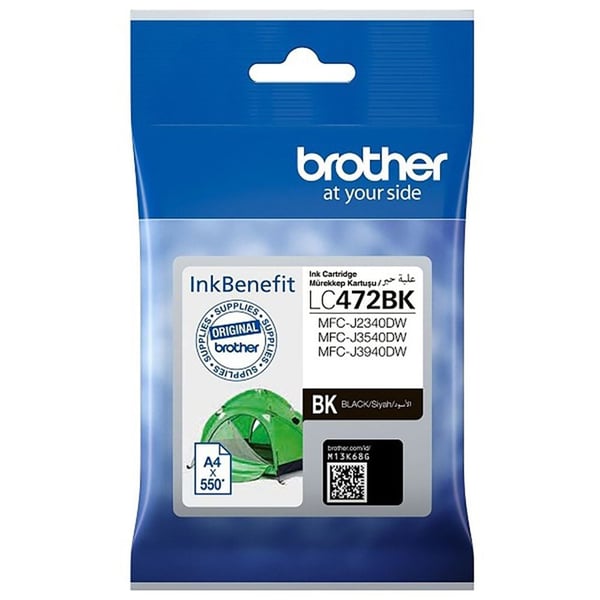 Brother LC472 Black Ink Cartridge for Brother MFC-J2340DW J3540DW and J3940DW Printers
