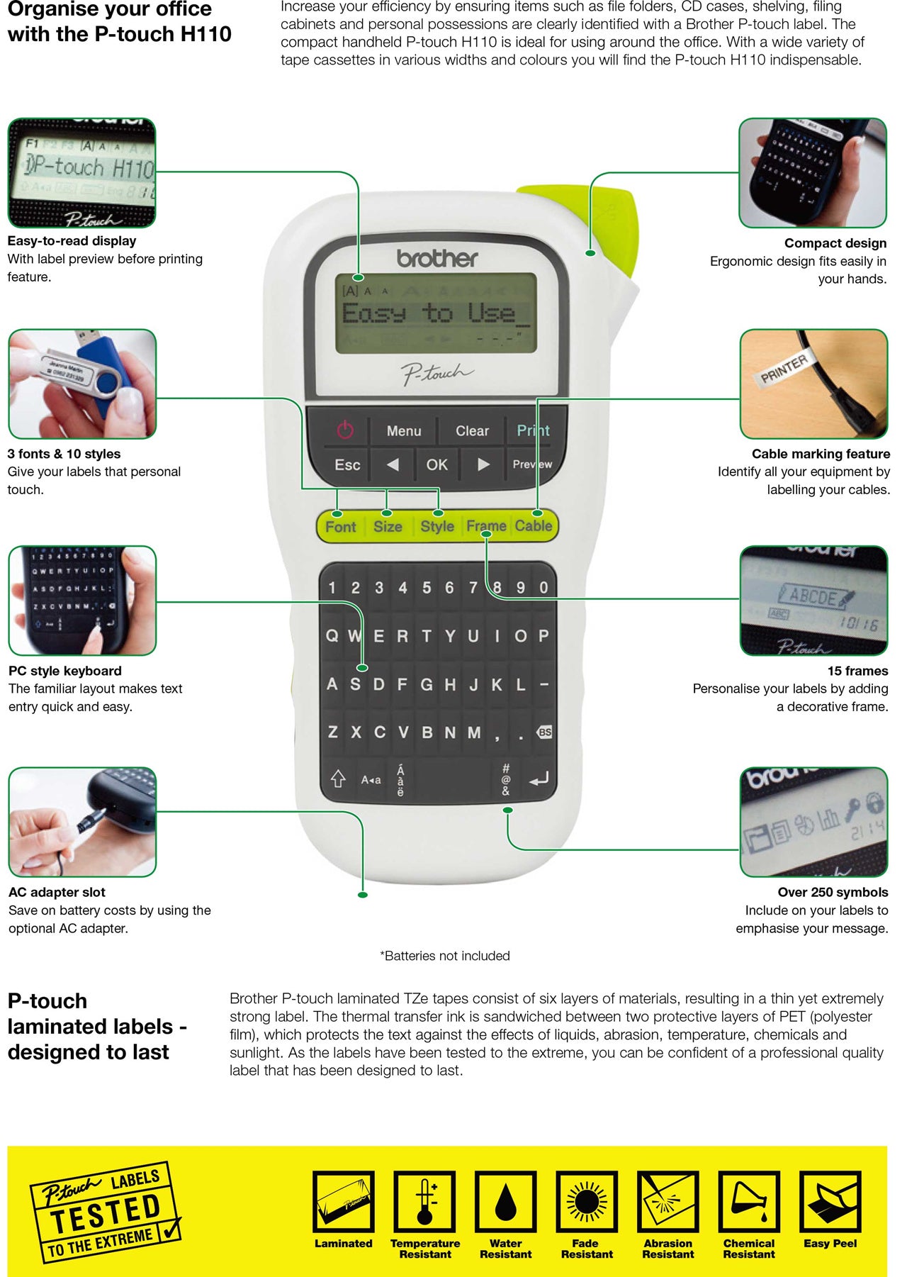 Brother P-Touch PT-H110 Labelling Machine