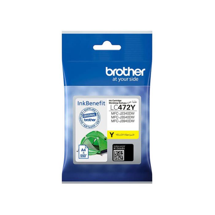 Brother LC472 Yellow Ink Cartridge for Brother MFC-J2340DW J3540DW and J3940DW Printers