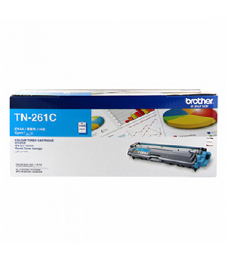 Brother TN-261 Cyan Toner Cartridge for HL-3150 HL-3170CDW MFC-9330CDW Printers