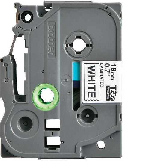 18 mm black on white tape tze241