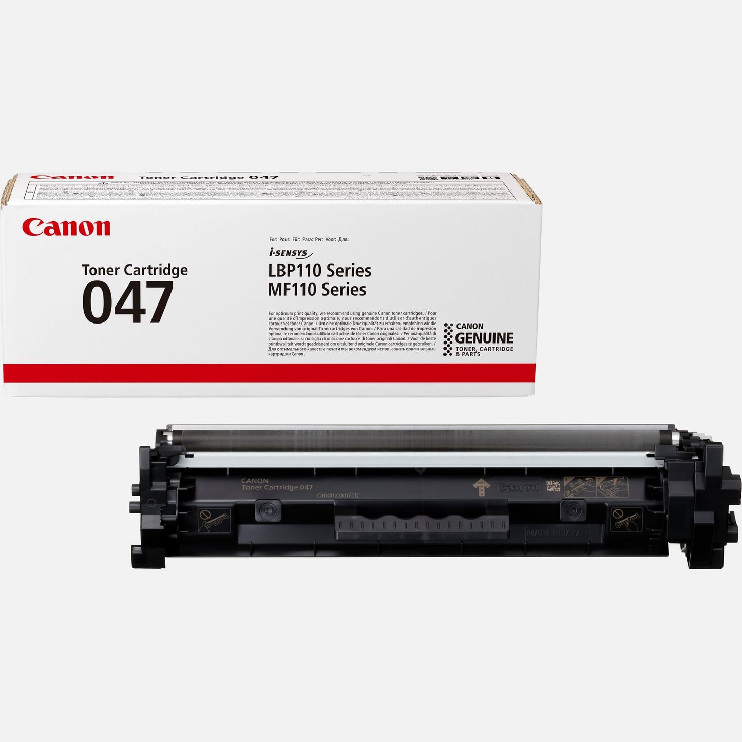 Canon 047 Toner Cartridge, Black for i-SENSYS LBP112 LBP113w MF113w