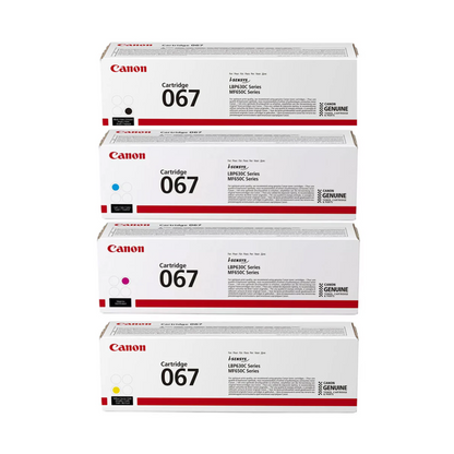 Canon 067 4-Color Toner Cartridge Set for Canon LBP631 , LBP633 , MF651 , MF655 , MF657 Printers