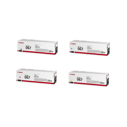 Canon 067 4-Color Toner Cartridge Set for Canon LBP631 , LBP633 , MF651 , MF655 , MF657 Printers