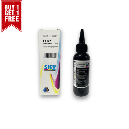 SKY 100ml Black Universal Refill  Ink  for  HP 123 305 652 650 651 653 122 901 47 60 61 63 62 64 65 901 21 22 78 45