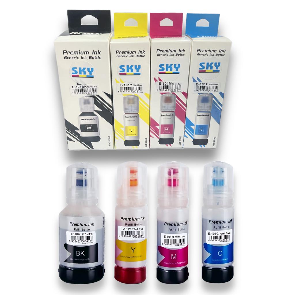 SKY 4-Color set 101 Compatible refill ink for Epson L4150 L4160 L6160 ...