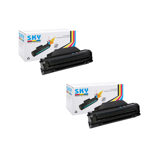 SKY 2PCS 106A Toner Cartridge -  1000 pages for HP Laser 107w MFP135w MFP137fnw
