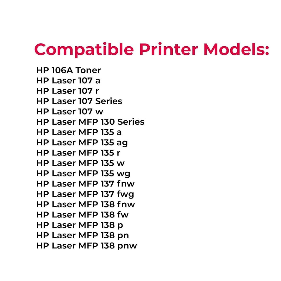 SKY  106A Toner Cartridge -  1000 pages for HP Laser 107w MFP135w MFP137fnw