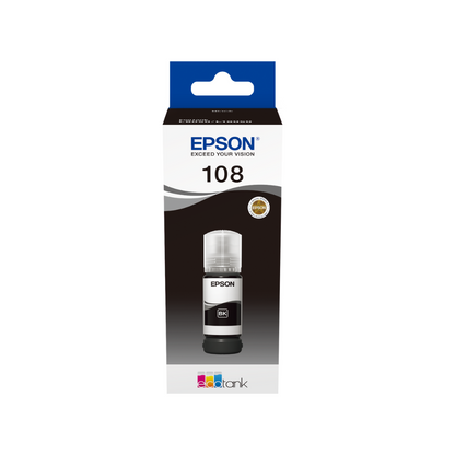 Epson 108 Black EcoTank Inks for Epson L18050 L8050 Printers