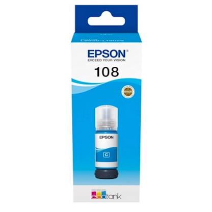 Epson 108 Cyan  EcoTank Inks for Epson L18050 L8050 Printers
