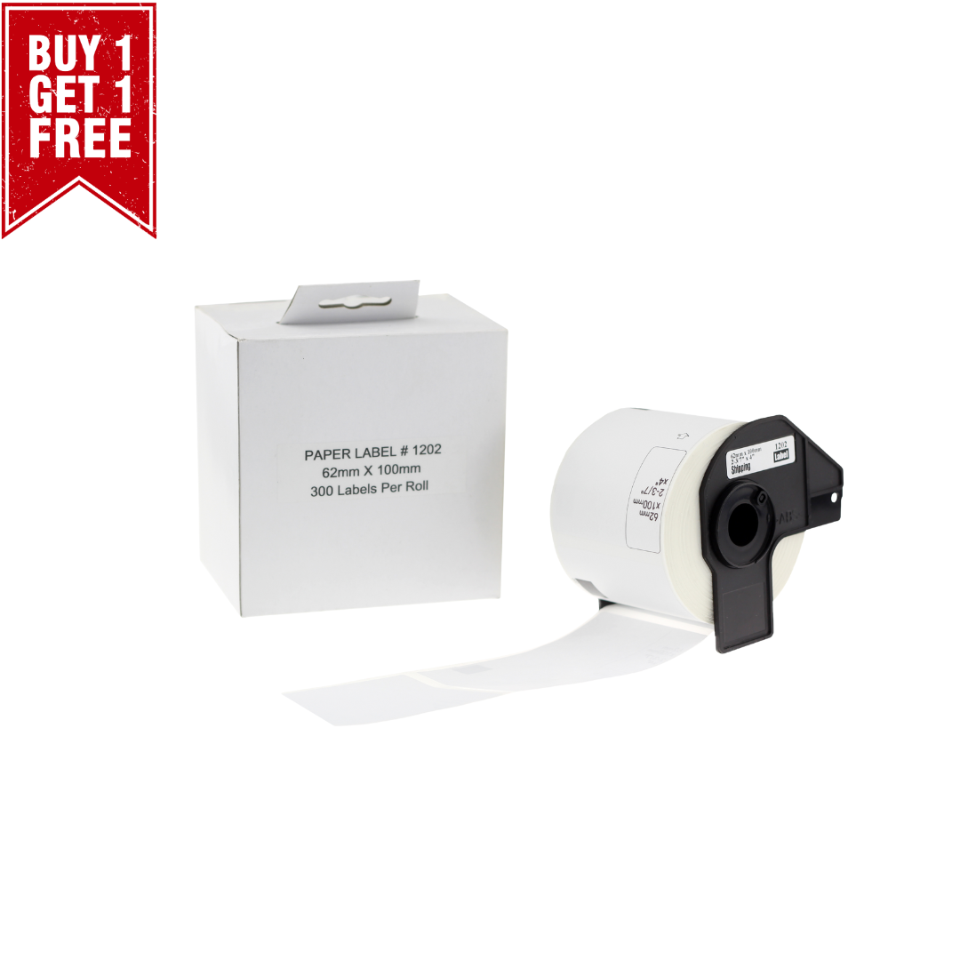 SKY DK-11202 Compatible Labels 62mm x 100mm – 300 Labels for Brother Q ...