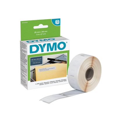 Dymo Return Address Labels 25mm x 54mm white 500 labels 11352 S0722520