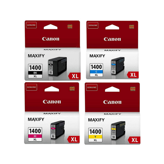 Canon 1400XL 4-Color set  Ink Cartridges for Maxify MB 2140 MB 2340 MB 2740 MB 2040