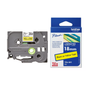 Brother Genuine Tz/Tze Black on Yellow Laminated Tape Cartridge for Brother P-touch Label Printers