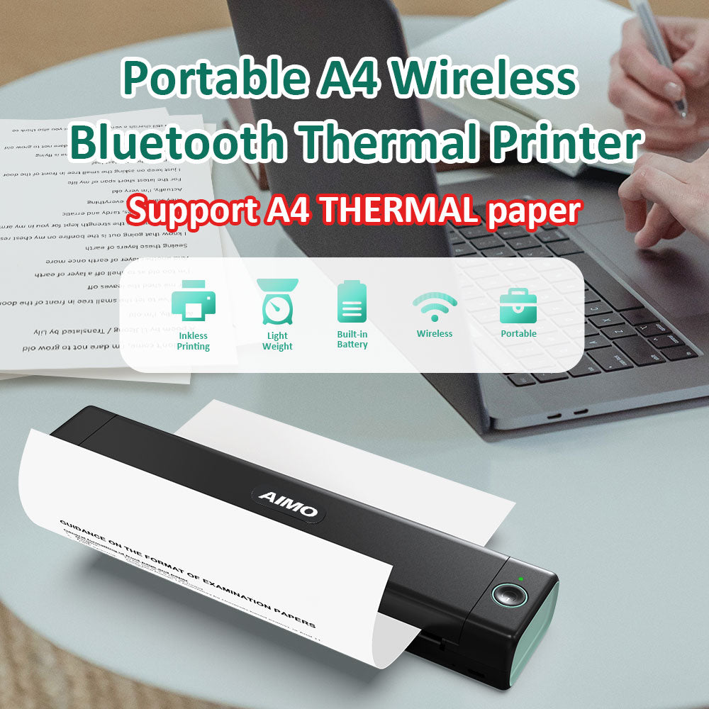 M08F A4 Mobile Printer using A4 Thermal Paper