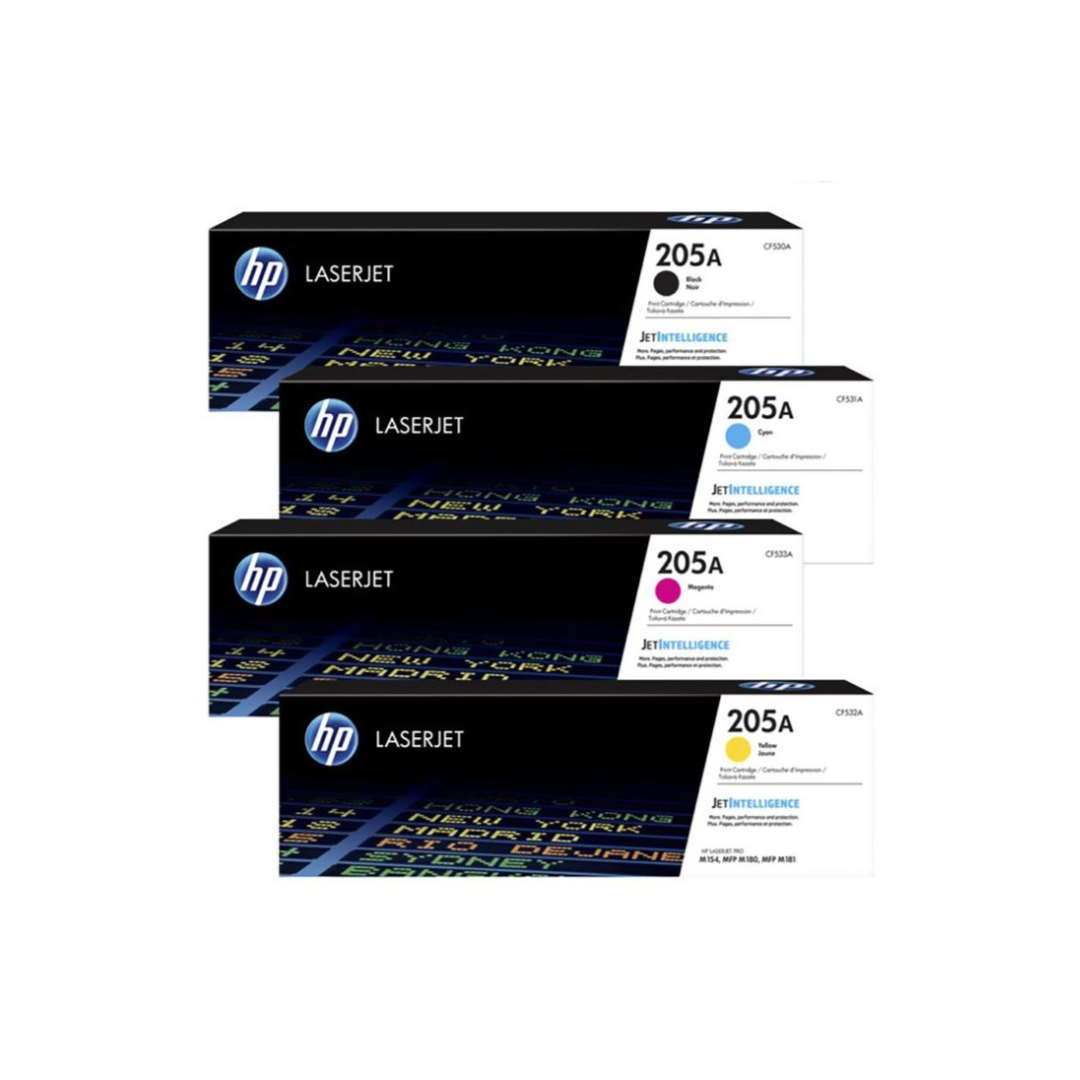 HP 205A Toner Cartridges for HP Colour LaserJet Pro M180, M181 and M154