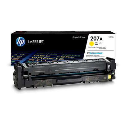 HP 207A Yellow Toner cartridge for  HP Color LaserJet Pro M255, MFP M282, and MFP M283 printers