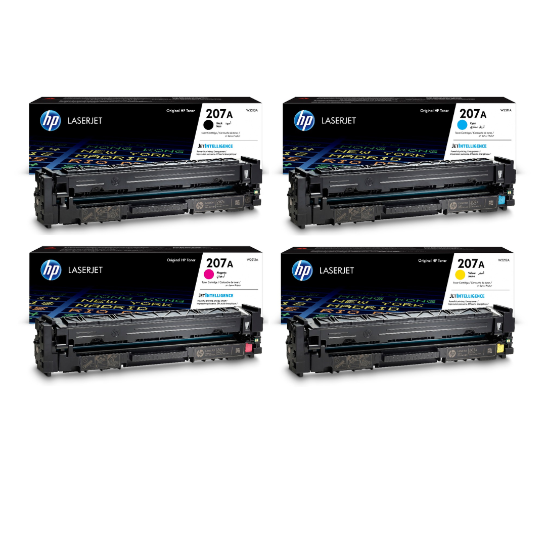 HP 207A Toner Cartridges set for for HP Colour LaserJet Pro  M255, MFP M282 and MFP M283