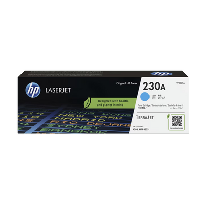 HP 230A W2301A Cyan Toner Cartridge for HP Color LaserJet Pro 4201 4203 4303 — Dubai UAE