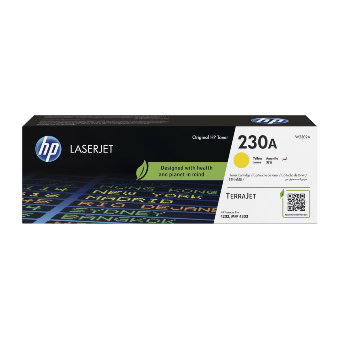 HP 230A W2302A Yellow Toner Cartridge for HP Color LaserJet Pro 4201 4203 4303 — Dubai UAE