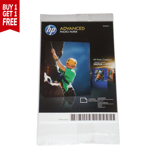 HP Advanced  Photo Paper 4X6 inch 250gsm Glossy 5 sheets