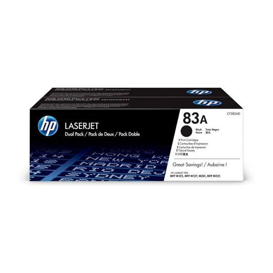 HP  83A Dualpack /Twinpack Toner Cartridge CF283AF for M125 and M127