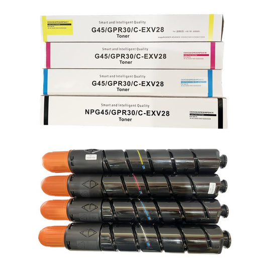 SKY CEXV28  4-Color Set Toner Cartridge  for Use in IR Adv C5250/C5255/C5045/C5051