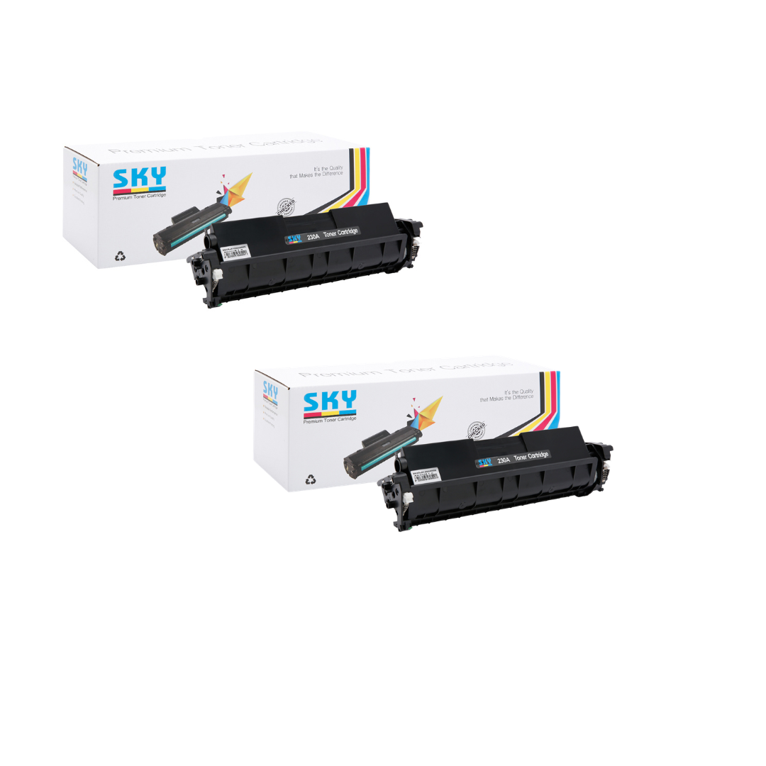 SKY 2PCS 30A Toner Cartridge CF230A for HP Laserjet Pro M203 and MFP M227 series Printers