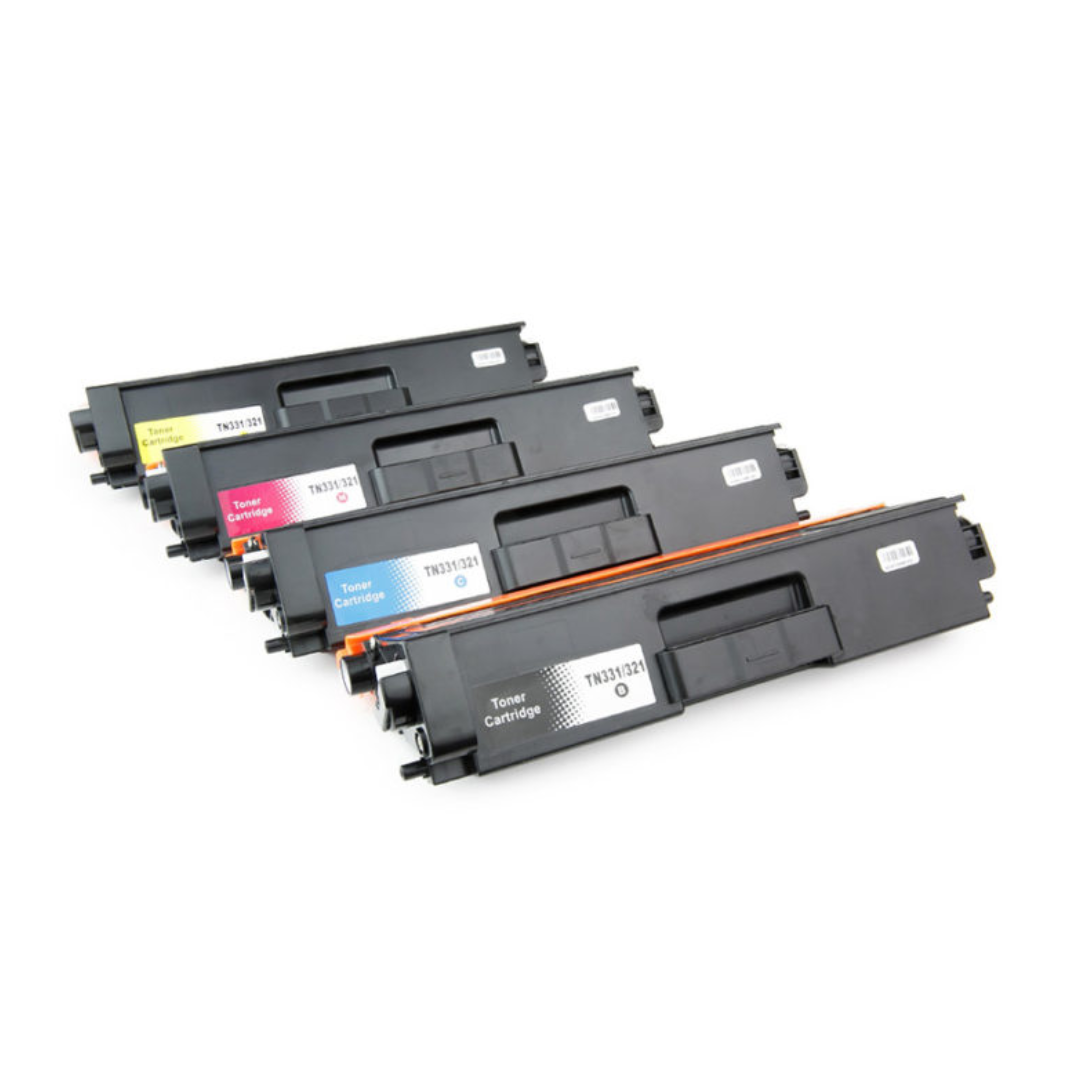 TN-321 4-Color Compatible Toner Cartridge Set for Brother HL-L8260CDW MFC-L9577CDW